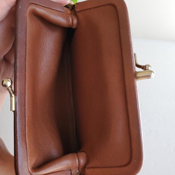 EUC Vintage Coach Double Change Purse (#6906) in British Tan - Picture 13 of 15